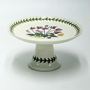 Portmeirion Botanic Garden Raised Small Cake or Petit Fours Dish 7 3/4"